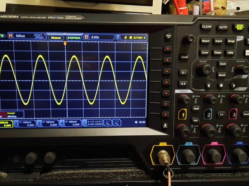 Osciloscopio Rigol MSO5354 8GSa/s 350Mhz