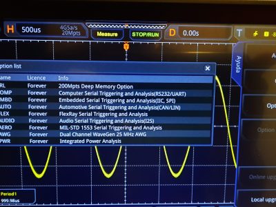 Osciloscopio Rigol MSO5354 8GSa/s 350Mhz