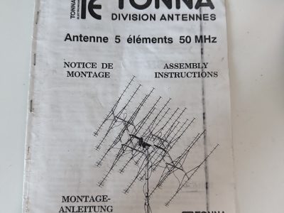 Antena Tonna 50 MHz 5 elementos