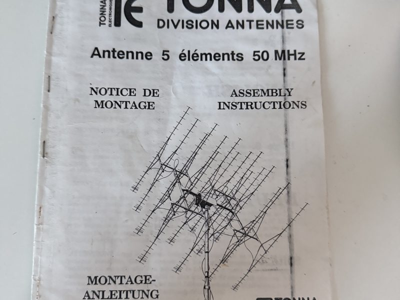 Antena Tonna 50 MHz 5 elementos