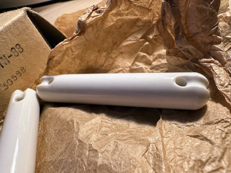 Aislador de antena de porcelana 2ª guerra mundial IN-88