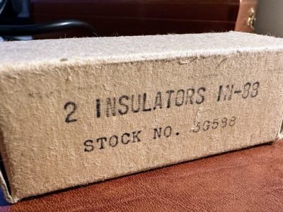 Aislador de antena de porcelana 2ª guerra mundial IN-88