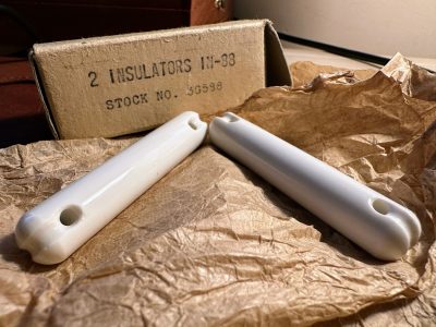 Aislador de antena de porcelana 2ª guerra mundial IN-88