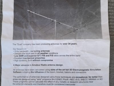 Antena dual 144Mhz/50Mhz