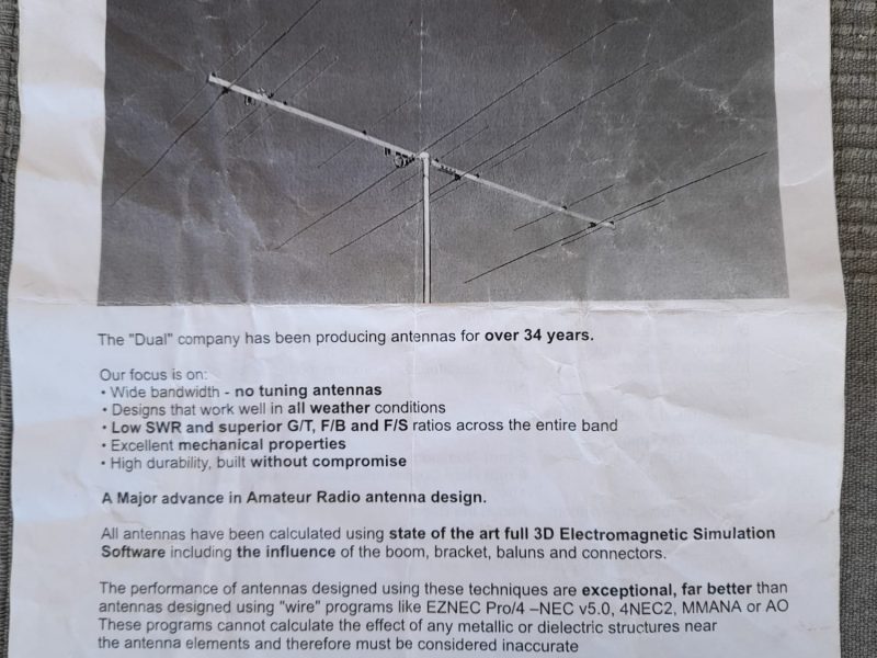 Antena dual 144Mhz/50Mhz