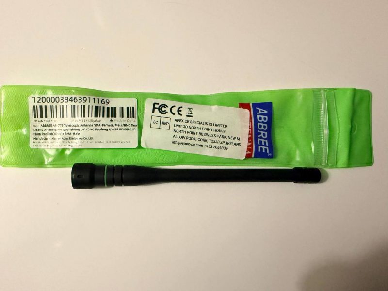 Pack pinganillo micro-auricular SSM-57A + ABBREE AR-775 TELESCOPICA SMA MACHO